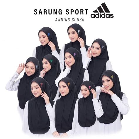 TUDUNG SARUNG SPORT ADI DAS .